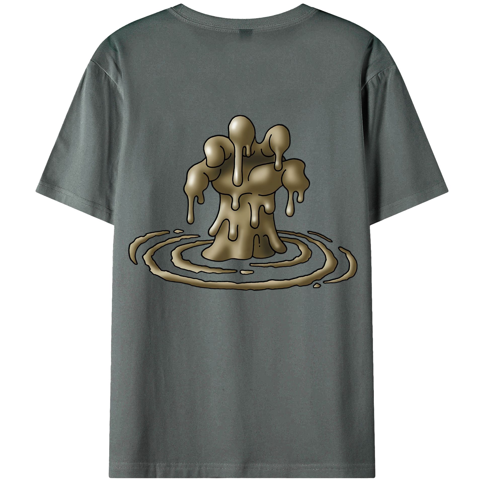 （画像用） ドラゴンクエスト Doragon Kuesuto Dragon Quest 綿100％ メンズ半袖Tシャツ（バックプリント） 通気性